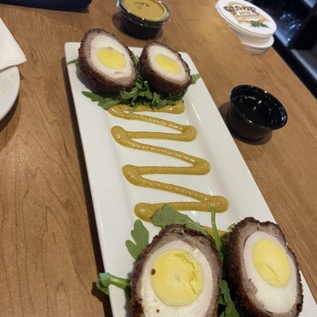 Stone Arch Tied House - Scotch eggs / spicy mustard or syrup option - Brewpubs Near Me - Little Chute, Wisconsin
