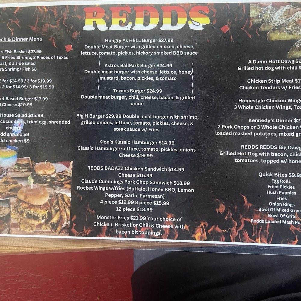 REDDS - Menu! - American Near Me - Houston, Texas