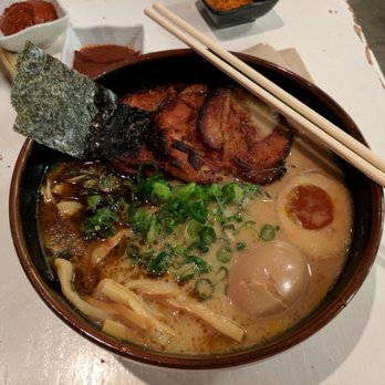 Ramen Tatsu-Ya - Disappointing bowl of Tonkotsu Sho - yu ramen. - Ramen Near Me - Austin, Texas