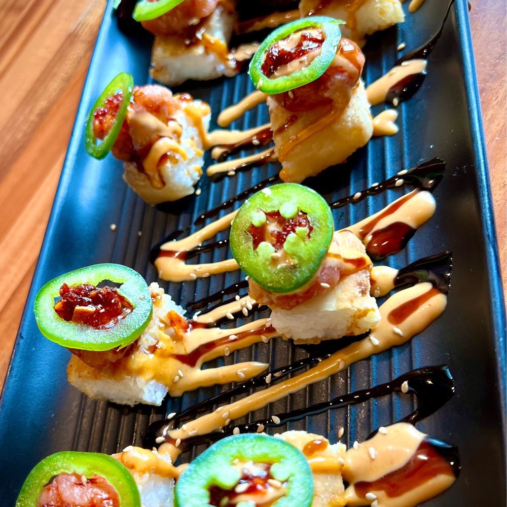 FishBar - Crispy Rice Spicy Tuna - so good!! - Seafood Near Me - Manhattan Beach, California FishBar - Crispy Rice Spicy Tuna - so good!! - Seafood Near Me - Manhattan Beach, California