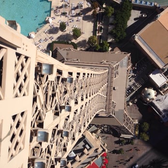 Eiffel Tower Viewing Deck - I took a photo from the holes on the ground ! - Amusement Parks Near Me - Las Vegas, Nevada