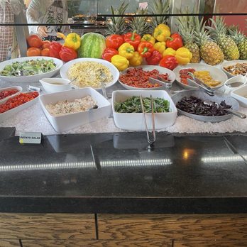 Alma Gaucha - Many different salads at the buffet station. - Steakhouses Near Me - Boston, Massachusetts