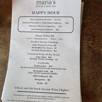 Maria's Oyster Bar - Seafood Near Me - New Orleans, Louisiana