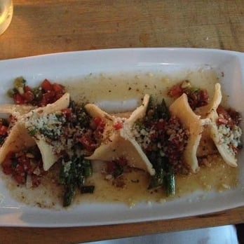 Mercato - Pyramid Pasta - crab, pine nuts, asparagus - Italian Near Me - Philadelphia, Pennsylvania Mercato - Pyramid Pasta - crab, pine nuts, asparagus - Italian Near Me - Philadelphia, Pennsylvania