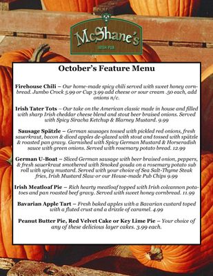 Menu photo 4 McShane's Irish Pub Ypsilanti, MI Menu photo 4 McShane's Irish Pub Ypsilanti, MI