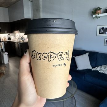 Skoden Coffee At Central Records - Vanilla oat milk latte with agave - Coffee & Tea Near Me - Phoenix, Arizona Skoden Coffee At Central Records - Vanilla oat milk latte with agave - Coffee & Tea Near Me - Phoenix, Arizona