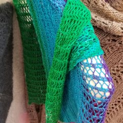 The Twisted Knitter - Hummingbird pattern, hand dyed yarn.