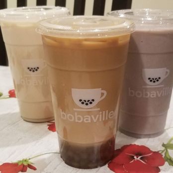 Bobaville - Trio of drinks - Coffee & Tea Near Me - Daly City, California