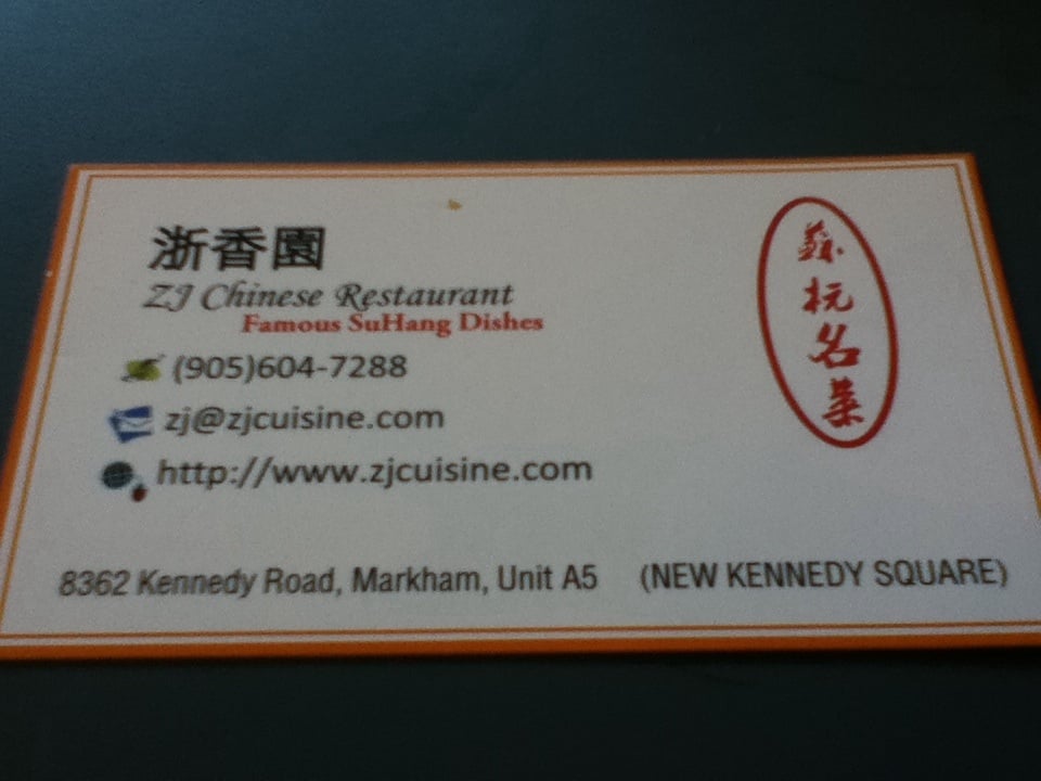 ZJ CHINESE RESTAURANT FERMÉ 8362 Kennedy Road, Markham, ON Yelp