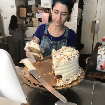 Clementine Bakery - I can't wait to sink my teeth into this and by the way it was delicious but it takes a few days to eat, very sweet! :) - Bakeries Near Me - Brooklyn, New York