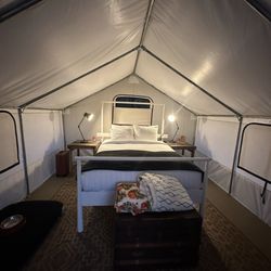Mendocino Grove - Inside tent