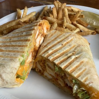 Tequila Sunrise Restaurant & Bar - Buffalo chicken wrap and fresh cut French fries. - Mexican Near Me - Valatie, New York Tequila Sunrise Restaurant & Bar - Buffalo chicken wrap and fresh cut French fries. - Mexican Near Me - Valatie, New York