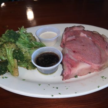Waterfrontoo - Prime rib with a side of broccoli - Steakhouses Near Me - Nokomis, Florida Waterfrontoo - Prime rib with a side of broccoli - Steakhouses Near Me - Nokomis, Florida