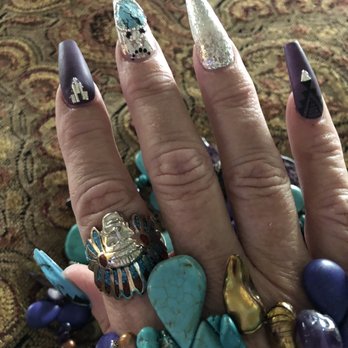 Social Nail Bar - Love my Southwestern, Turquoise Design. This nail spa is the best! - Nail Salons Near Me - Henderson, Nevada Social Nail Bar - Love my Southwestern, Turquoise Design. This nail spa is the best! - Nail Salons Near Me - Henderson, Nevada
