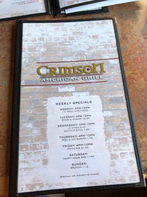 Menu photo 3 Crimson American Grill York, PA Menu photo 3 Crimson American Grill York, PA