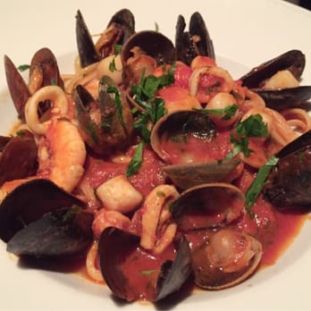 Aroma Osteria - Linguini with clans, mussels, shrimp, bay scallops, and calamari - Italian Near Me - Wappingers Falls, New York Aroma Osteria - Linguini with clans, mussels, shrimp, bay scallops, and calamari - Italian Near Me - Wappingers Falls, New York