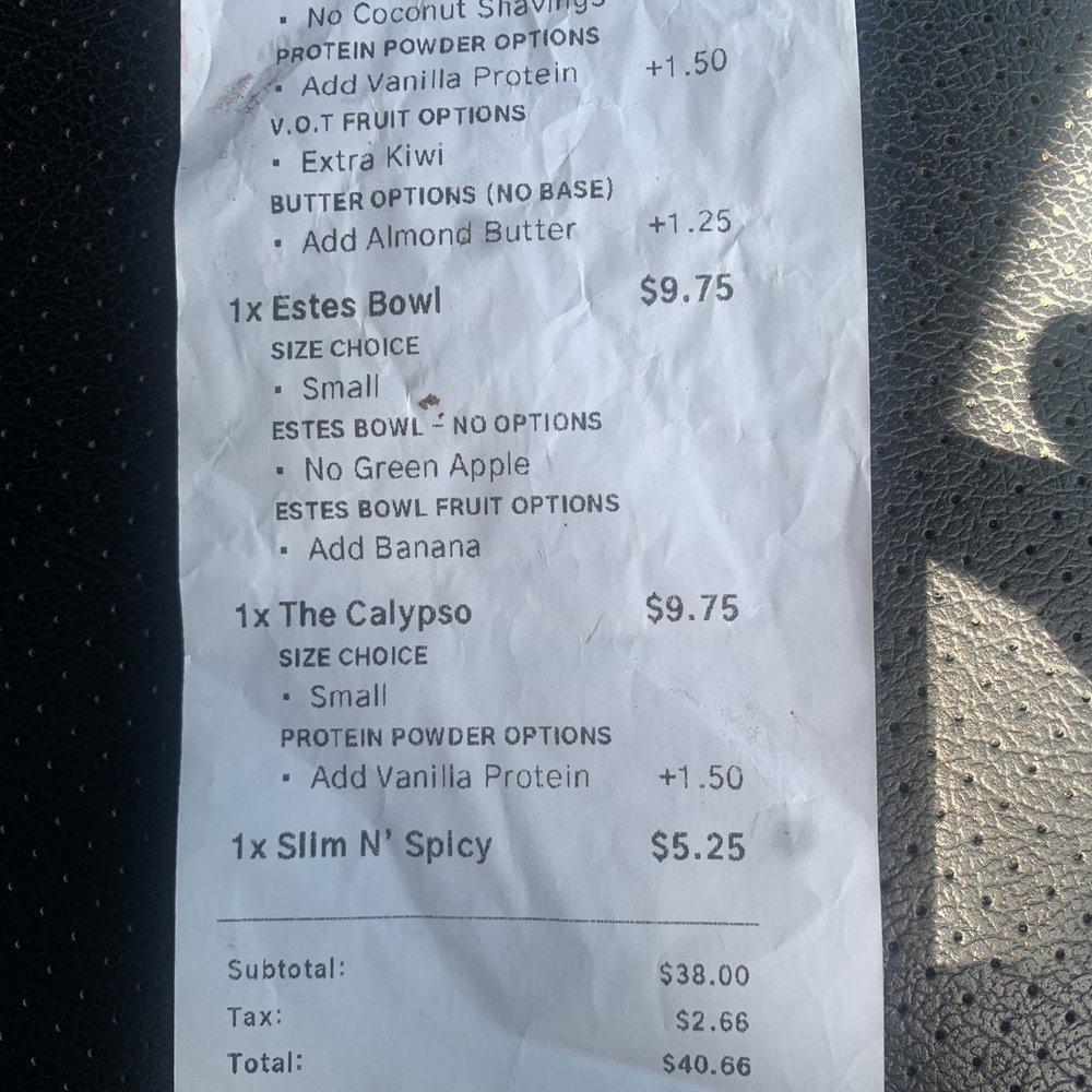 3Natives - Paid 9$-= price of regular on the menu Paid extra for protein that didn't r/c - Juice Bars & Smoothies Near Me - Boca Raton, Florida 3Natives - Paid 9$-= price of regular on the menu Paid extra for protein that didn't r/c - Juice Bars & Smoothies Near Me - Boca Raton, Florida