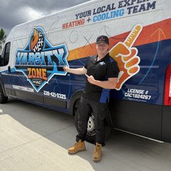 Varsity Zone HVAC - Brett being proud to be part of this company!