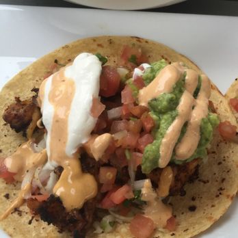 Red 36 - Spicy Shrimp Tacos. Instagram: @gretchen_m_f - Seafood Near Me - Mystic, Connecticut Red 36 - Spicy Shrimp Tacos. Instagram: @gretchen_m_f - Seafood Near Me - Mystic, Connecticut
