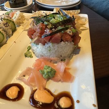 Thirsty Lion - Ahi poke stack - American Near Me - Denver, Colorado Thirsty Lion - Ahi poke stack - American Near Me - Denver, Colorado
