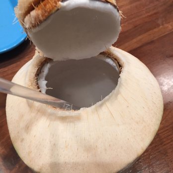 Ono Hawaiian BBQ - Fresh Young Coconut (a Must-have item!) - Hawaiian Near Me - Bakersfield, California Ono Hawaiian BBQ - Fresh Young Coconut (a Must-have item!) - Hawaiian Near Me - Bakersfield, California