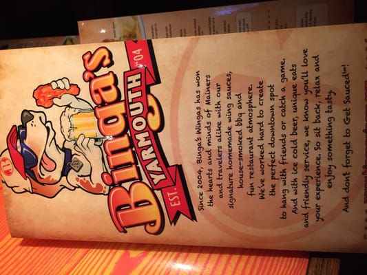 Menu photo 6 Binga's Wingas Yarmouth, ME Menu photo 6 Binga's Wingas Yarmouth, ME