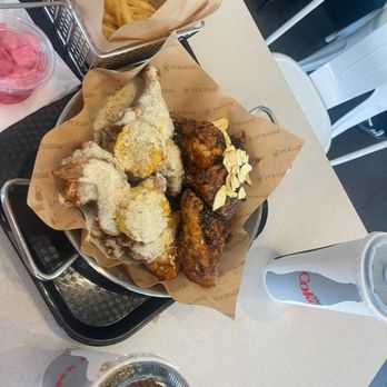 Puradak - Black sauce and sweet corn half and half - Chicken Wings Near Me - Buena Park, California