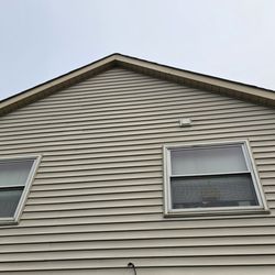 Feldco Windows, Siding, Doors & Roofing - Fascia reattached by Dave Fayrer & Brian Weber of Feldco (Milwaukee)
