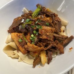 Pork Belly Noodle with Wide Noodles