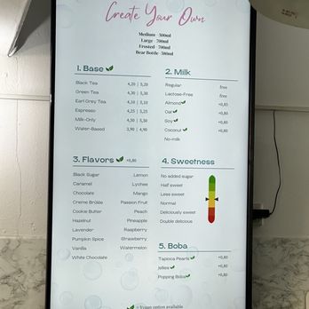 Babe’s Boba Tea - Menu as of Aug 2023 - Coffee & Tea Near Me - Kaiserslautern, RP