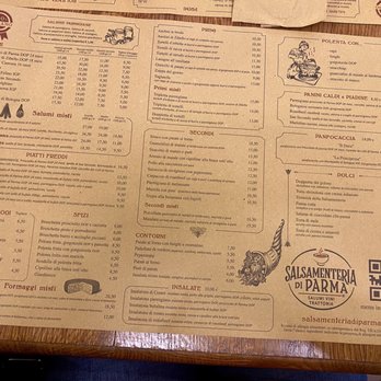 Salsamenteria di Parma - Menu - Emilian Near Me - Milan, Michigan