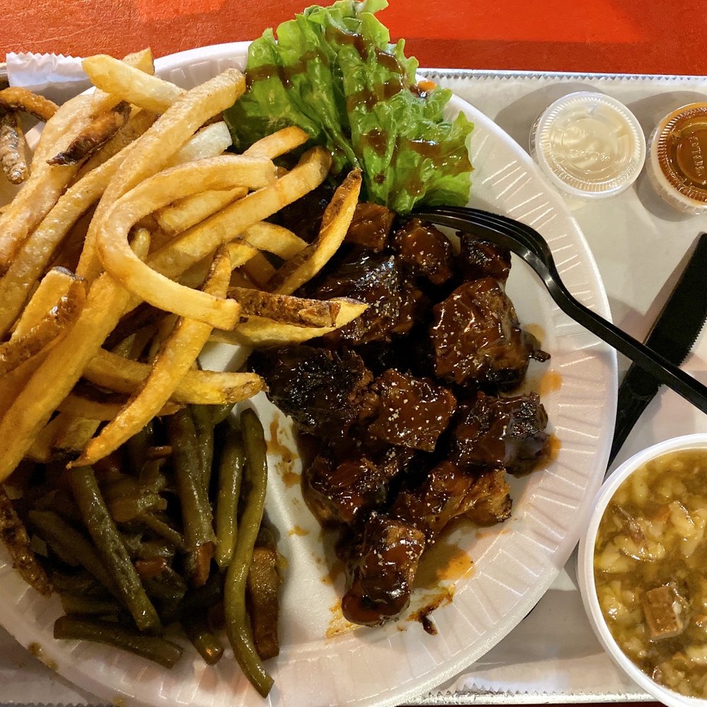 Bon-Fire Outdoor Charcoal Grill - Burnt ends, fresh cut fries, green beans, & Bonfire soup. - Barbeque Near Me - Halethorpe, Maryland Bon-Fire Outdoor Charcoal Grill - Burnt ends, fresh cut fries, green beans, & Bonfire soup. - Barbeque Near Me - Halethorpe, Maryland