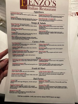 Menu photo 5 Enzo's Italian Restaurant Santa Paula, CA Menu photo 5 Enzo's Italian Restaurant Santa Paula, CA