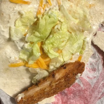 Wendy's - a burrito with lettuce and cheese - Burgers Near Me - Monticello, New York