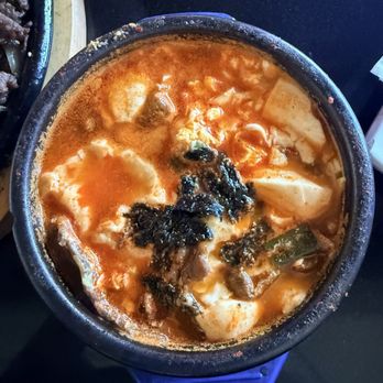 Tofu House - Korean BBQ - spicy tofu soup with egg and beef - Korean Near Me - Bakersfield, California