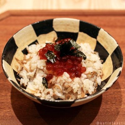 Photo of Hirohisa - New York, NY, US. Baby sardines & sansho ikura clay pot - January 2024