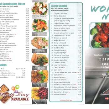 Wok & Roll - the menu for the restaurant - Chinese Near Me - La Porte, Indiana Wok & Roll - the menu for the restaurant - Chinese Near Me - La Porte, Indiana