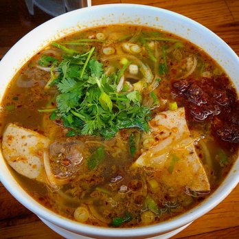 Saigon House - Bun Bo Hue with a Pho Noodle Sub. Extra Spicy ×3 - Vietnamese Near Me - San Leandro, California
