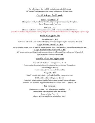 Menu photo 7 740 Front Louisville, CO