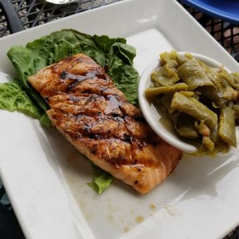 Rick Tanners Grille & Bar - Salmon with green beans - Steakhouses Near Me - Cumming, Georgia