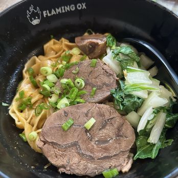 Flaming Ox - DRY Mala Beef Noodle 麻辣牛肉乾麵 - Taiwanese Near Me - San Jose, California