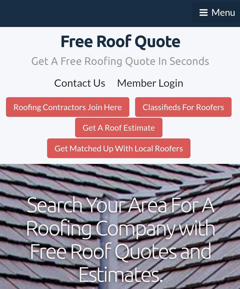 Slide of Free Roof Quote