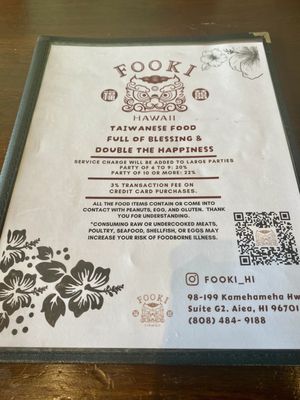 Menu photo 4 Fooki Aiea, HI Menu photo 4 Fooki Aiea, HI
