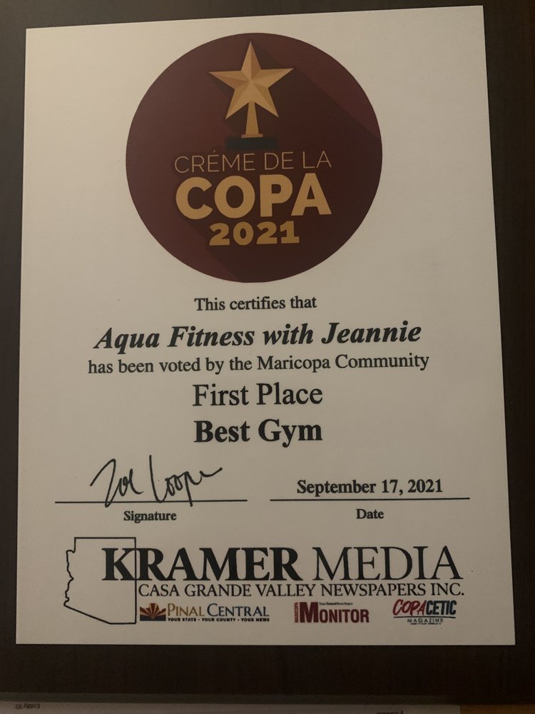 Aqua Fitness with Jeannie Logo