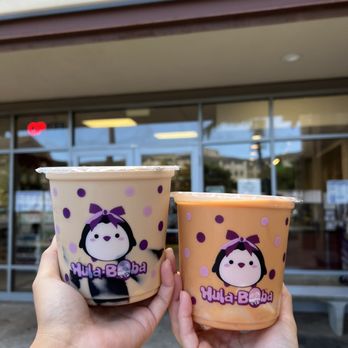 Hula Boba Kapolei - SMALL Lavender Milk Tea with grass jelly & custard Tiger Milk Tea with almond pudding - Bubble Tea Near Me - Kapolei, Hawaii Hula Boba Kapolei - SMALL Lavender Milk Tea with grass jelly & custard Tiger Milk Tea with almond pudding - Bubble Tea Near Me - Kapolei, Hawaii