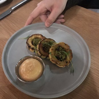 Yellowbelly - Delicata squash - New American Near Me - St. Louis, Missouri Yellowbelly - Delicata squash - New American Near Me - St. Louis, Missouri