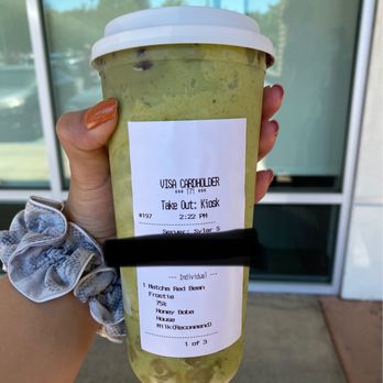 Sunright Tea Studio - Sunnyvale - Matcha red bean - Bubble Tea Near Me - Sunnyvale, California