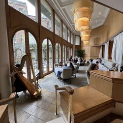 Mary Cassatt Tea Room - Tea room with a harpist