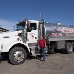 Fletchers Plumbing and Contracting - Our Septic Pumper Truck