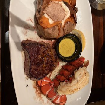 LongHorn Steakhouse - 6 ounce Renegade Sirloin with 4oz lobster tail, with a sweet potato and that had cinnamon and butter - Steakhouses Near Me - Acworth, Georgia LongHorn Steakhouse - 6 ounce Renegade Sirloin with 4oz lobster tail, with a sweet potato and that had cinnamon and butter - Steakhouses Near Me - Acworth, Georgia